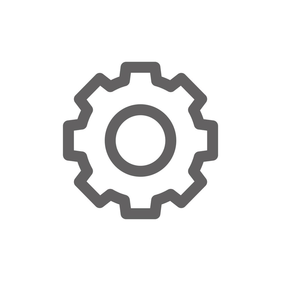 setting icon. Perfect for web design or user interface applications. Simple vector illustration.