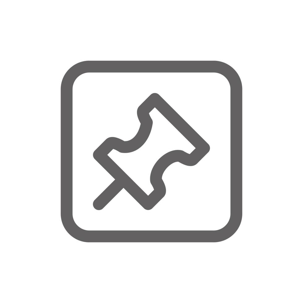 Pin icon. Perfect for web design or user interface applications. vector sign and symbol