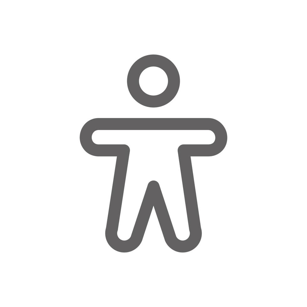 Accessibility icon. Perfect for web design or user interface applications. vector sign and symbol
