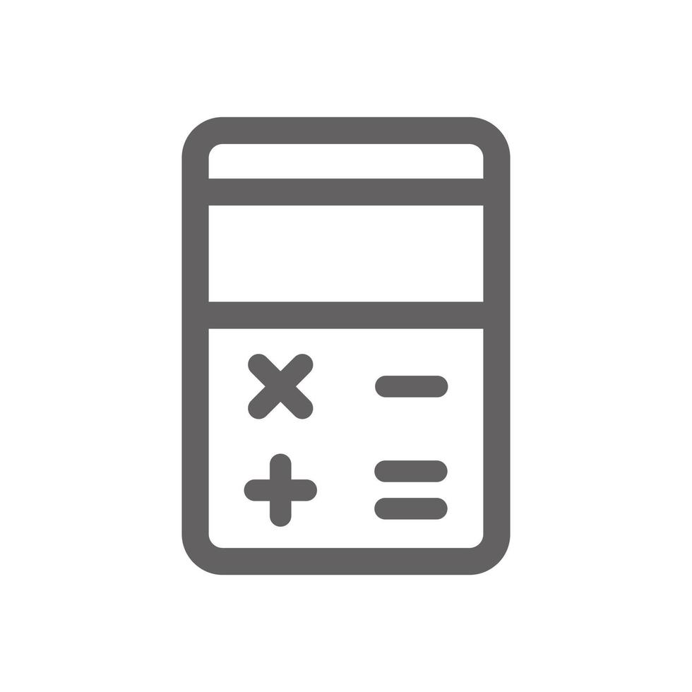 Calculator icon. Perfect for web design or user interface applications. vector sign and symbol