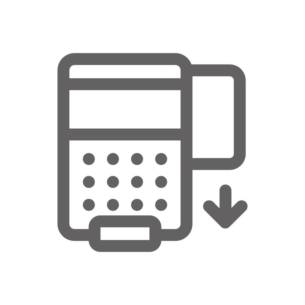 edc transaction icon. Perfect for web design or payment applications. Simple vector illustration.