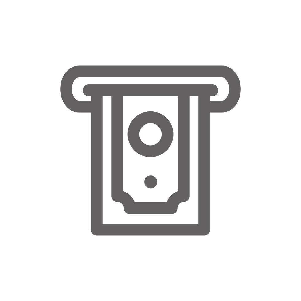 Withdraw money icon. Perfect for web design or user interface applications. vector sign and symbol