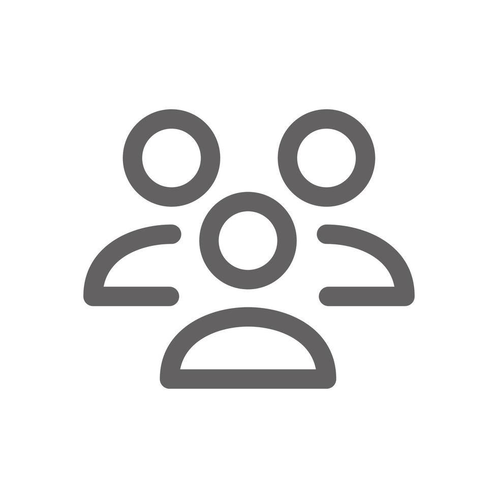 User group icon. perfect for web design or user interface applications. Simple vector illustration.