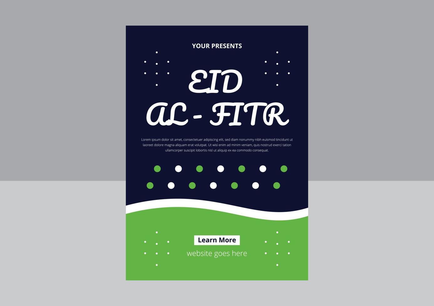 Eid Mubarak Flyer Design. Eid Al FITR Mubarak or Eid Al - ADHA Design, Holy day Islamic Template Design. Cover, Poster, Flyer Design. vector