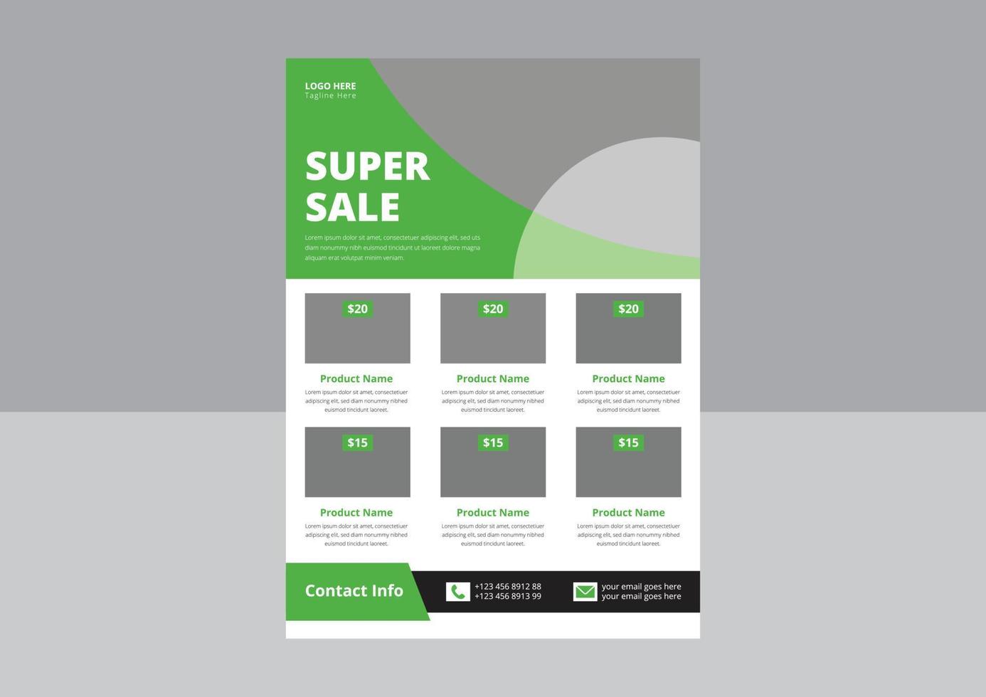 Super Shop Flyer Design. Super Sale flyer poster leaflet template. Supermarket Sale flyer design. Cover, a4 size, Flyer Design. vector