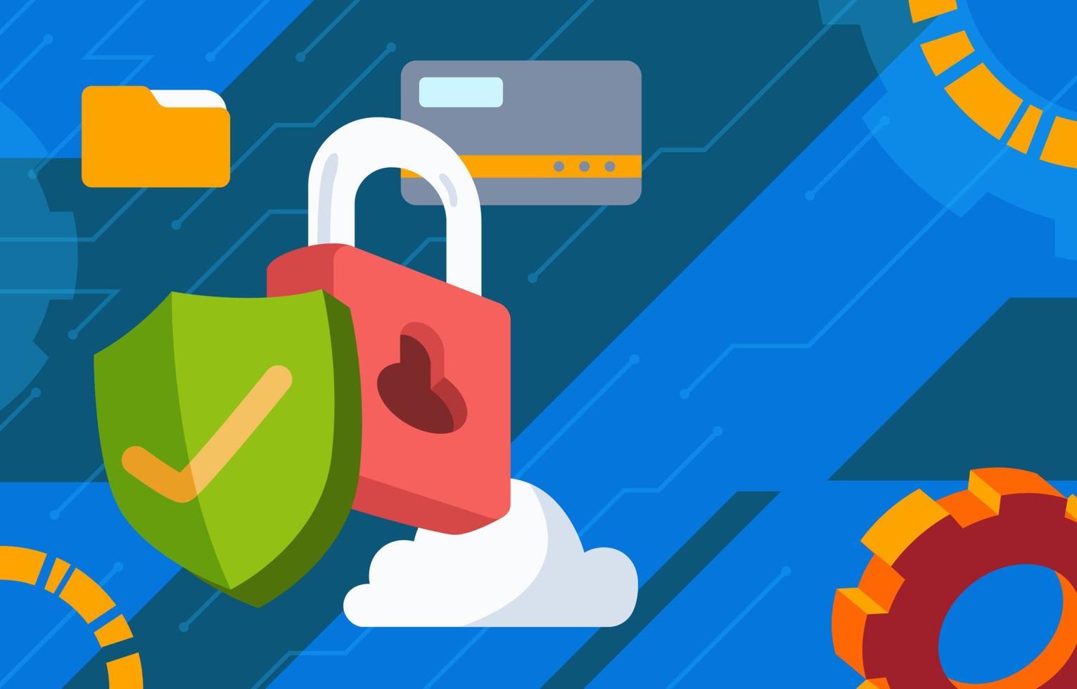 Cyber Security Awareness Concept vector