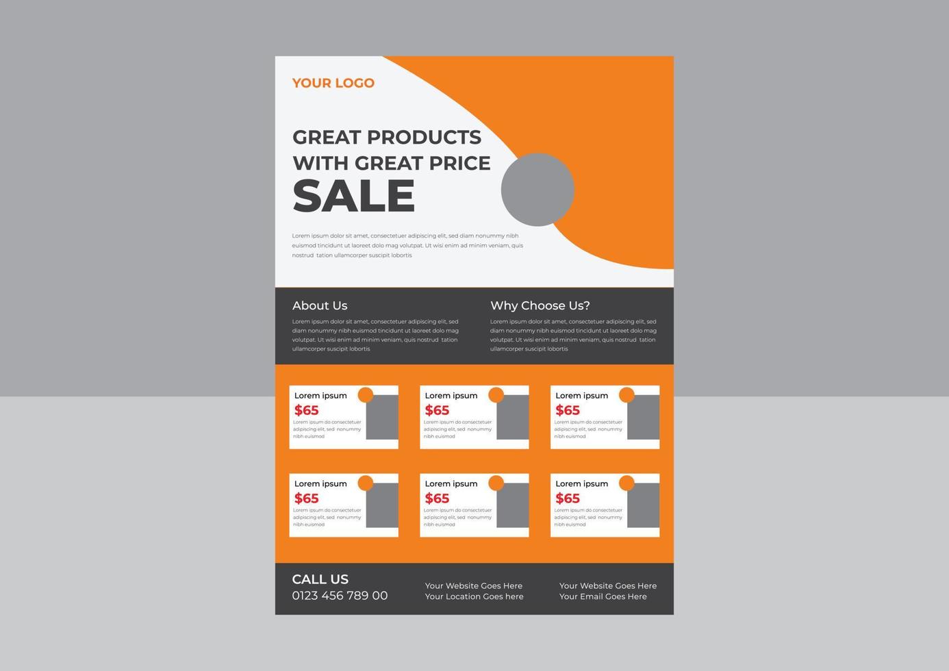Product Promotion Flyer design, Summer sale promotion flyer, Black Friday Sale Promotion flyer, vector