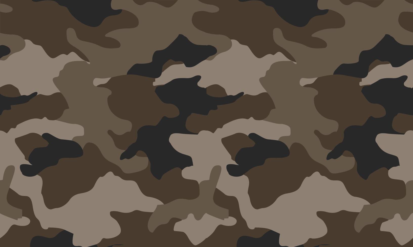 el camuflaje militar de textura repite el patrón vectorial sin costuras para tela, fondo, papel tapiz y otros. vector