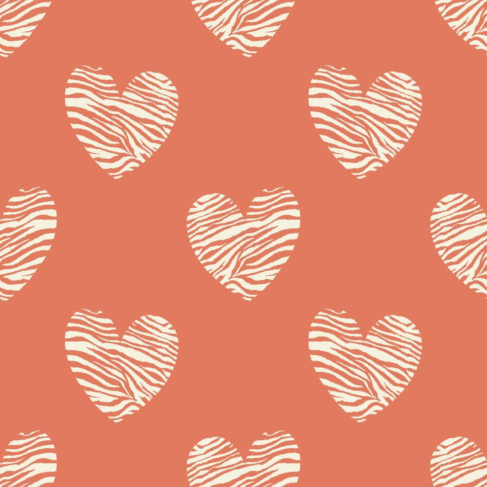 Abstract seamless vector pattern of love hearts. Design for use background Textile all over fabric print wrapping paper and others.