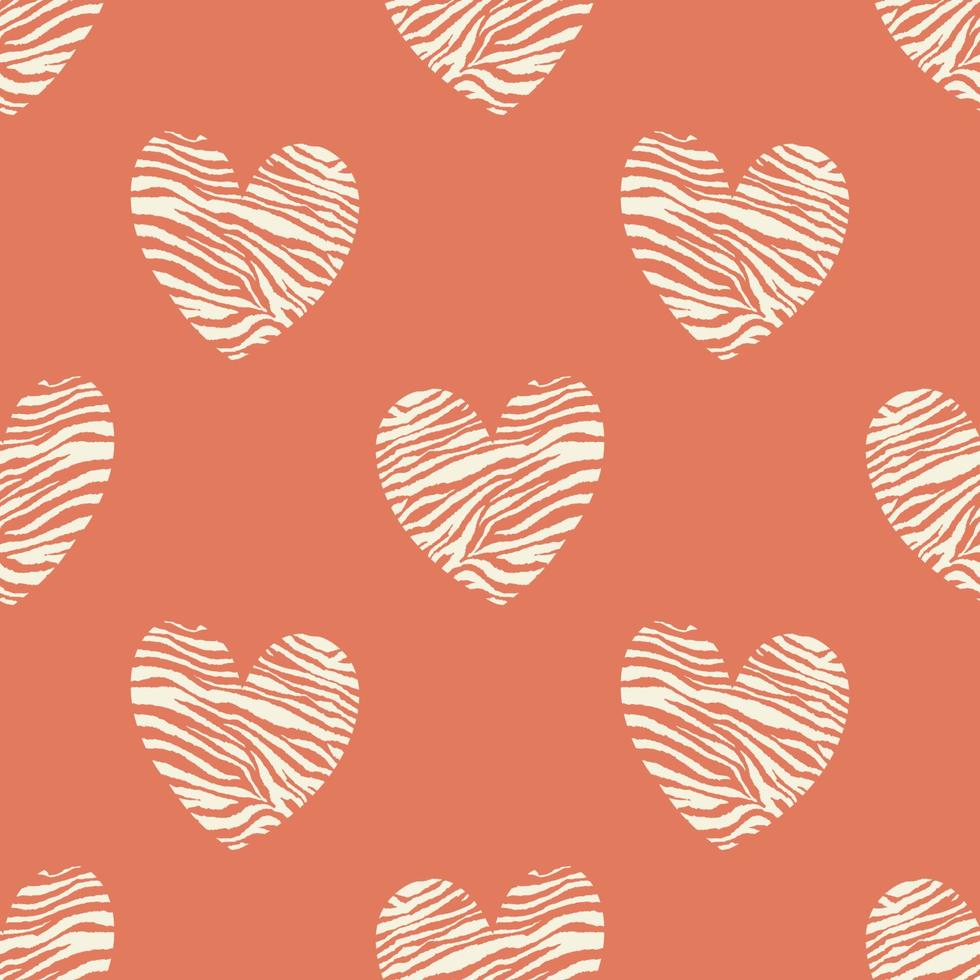 Abstract seamless vector pattern of love hearts. Design for use background Textile all over fabric print wrapping paper and others.