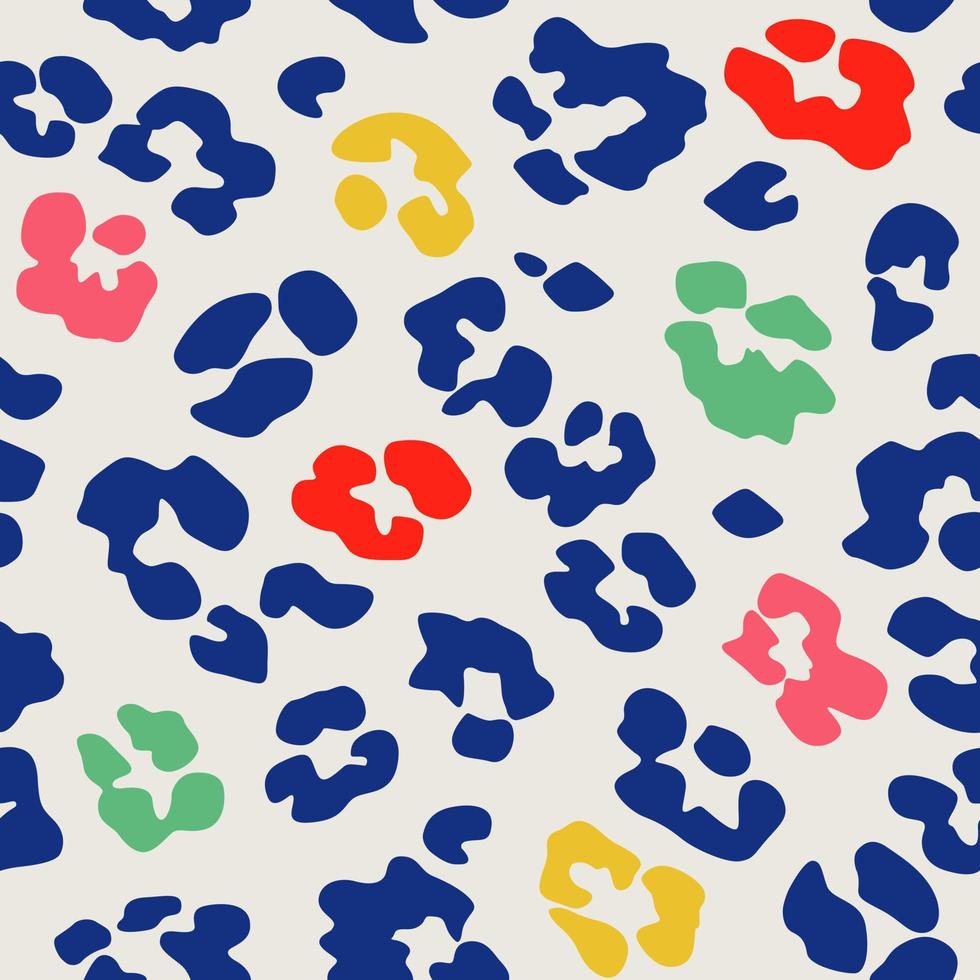 patrón vectorial sin costuras con efecto de piel de leopardo abstracto. diseño para uso textil de fondo en todo el papel de envoltura de impresión de tela y otros. vector