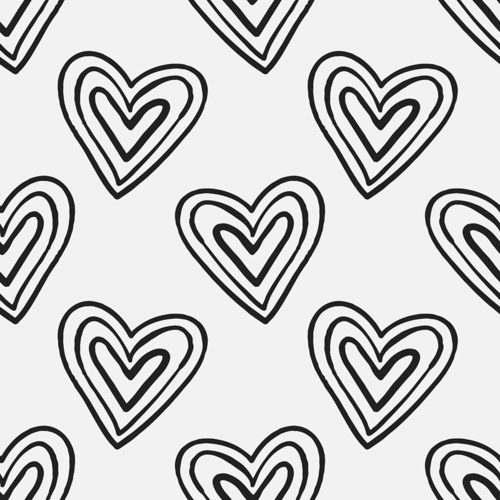 Abstract seamless vector pattern of love hearts. Design for use background Textile all over fabric print wrapping paper and others. Repeating texture surface pattern easy edit and customizable