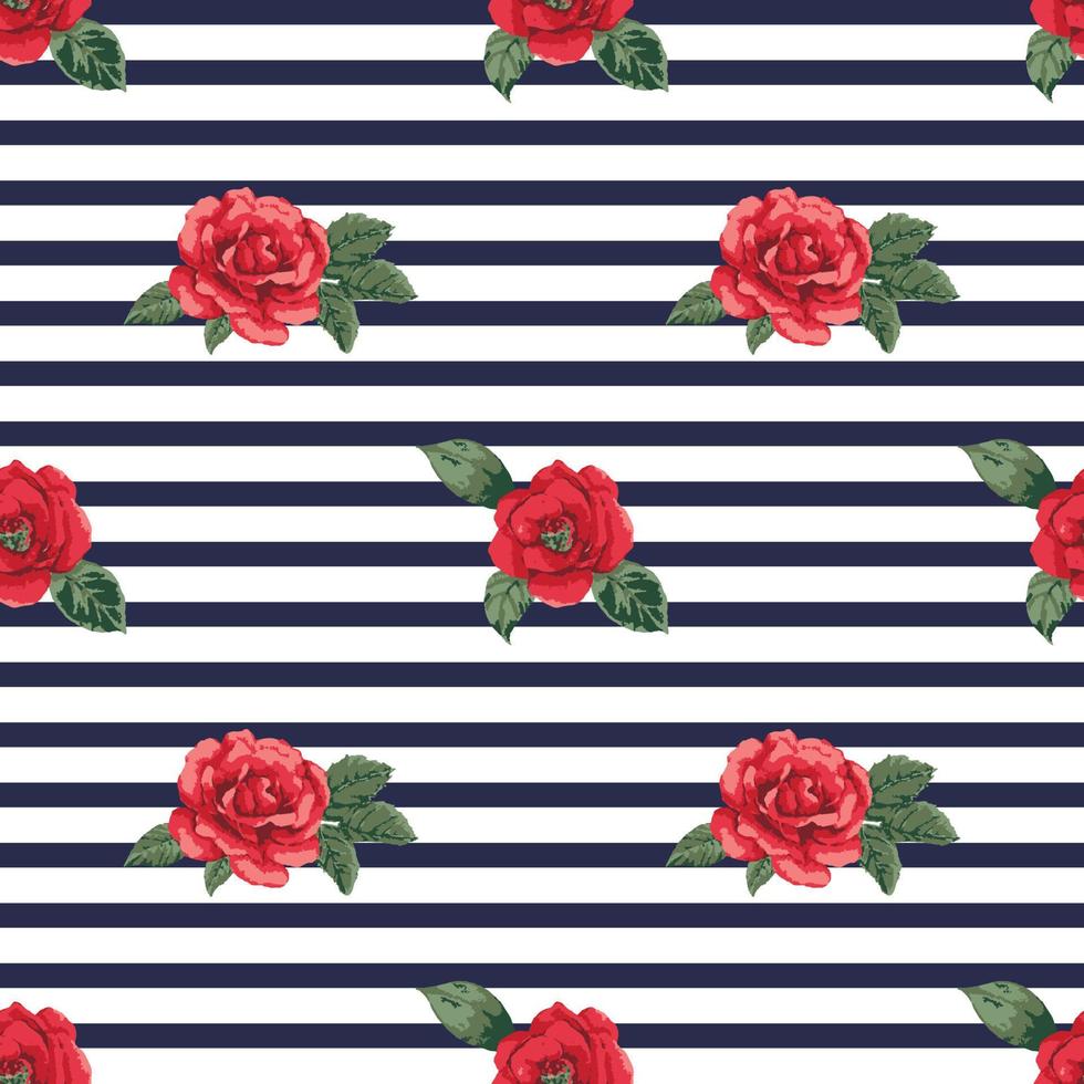 Floral Seamless vector illustration pattern background. Design for use all over textile fabric print wrapping paper and others.