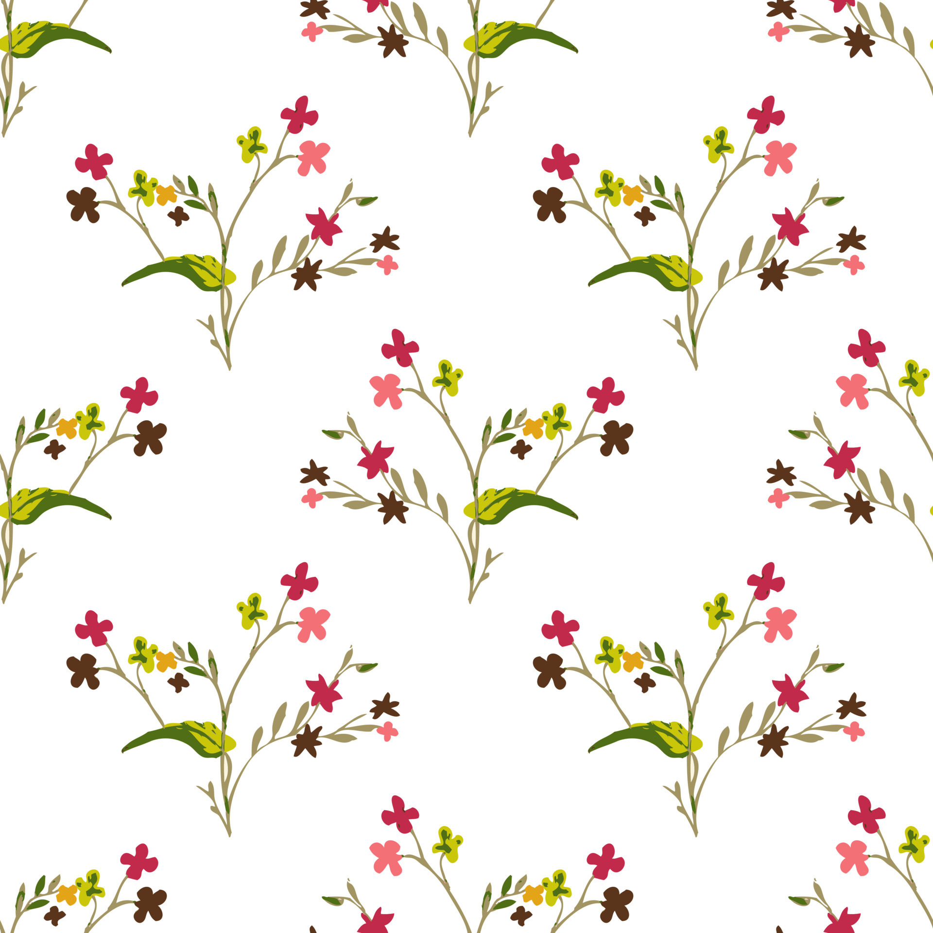 Floral Seamless vector illustration pattern background. Design for use all  over textile fabric print wrapping paper and others. Vintage spring flower  repeatable print design ready to print graphic 11387690 Vector Art at