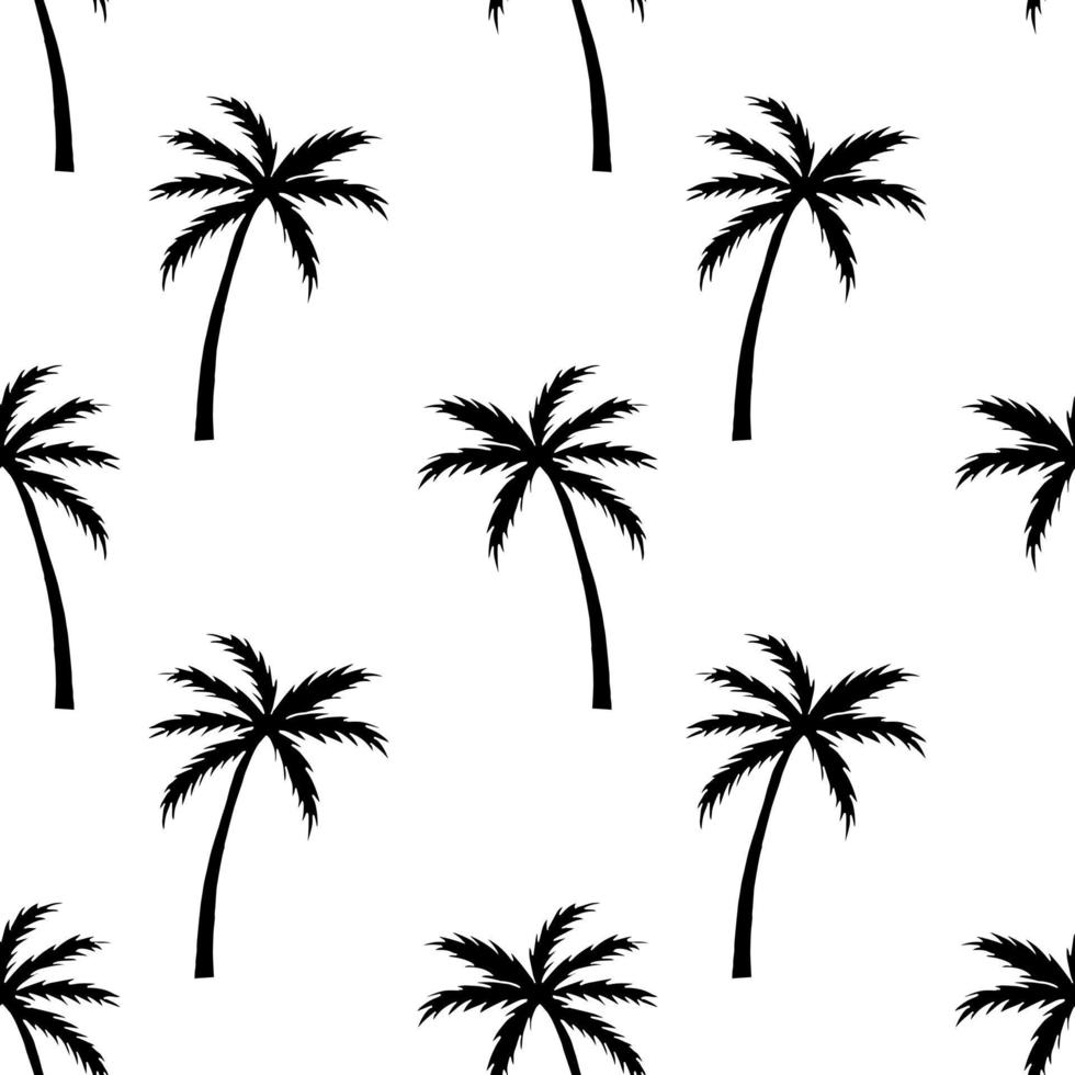 palmeras tropicales exóticas plantas patrón sin fisuras. diseño para uso textil de fondo en todo el papel de envoltura de impresión de tela y otros. vector