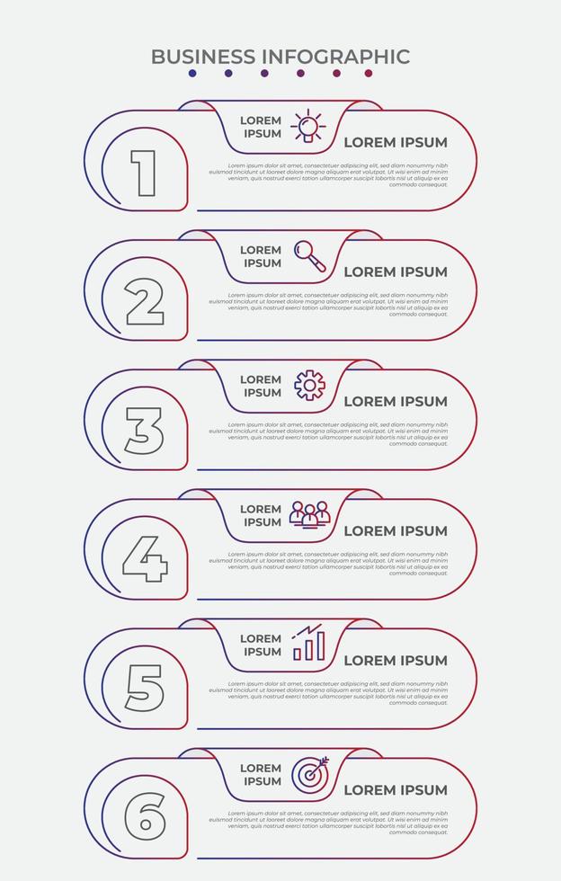 Line art lower third design with number and business icon design vector