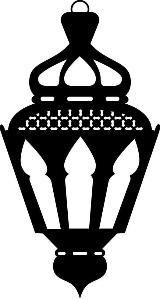 lámparas árabes ramadán, decoración islámica del hogar, ilustración de silueta de contorno vectorial de lámpara de halloween vector