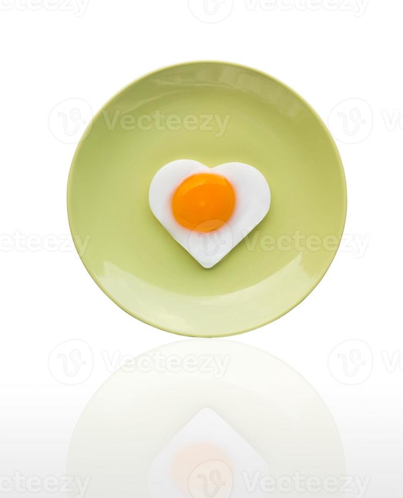 Fried egg like heart photo