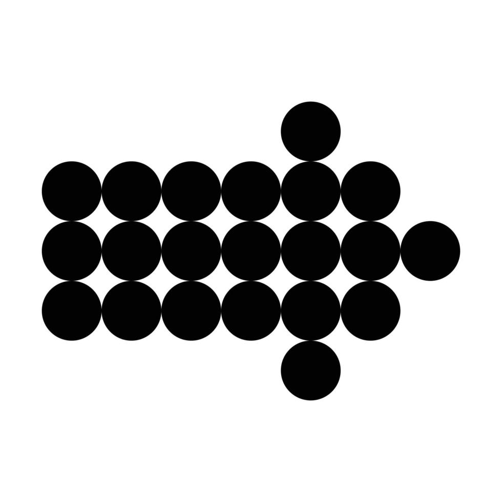 Black Arrow Right Icon vector