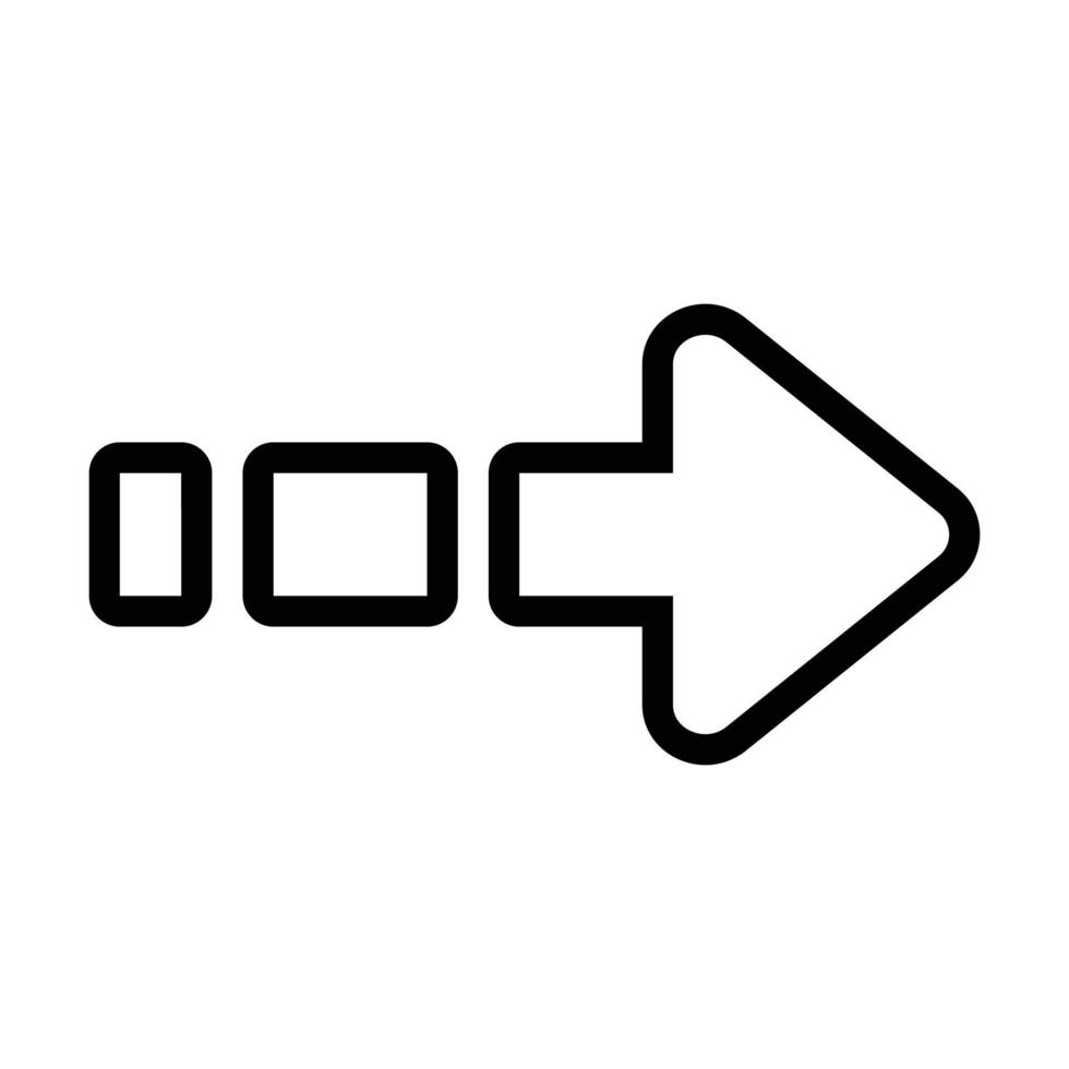 Line Arrow Right Icon vector