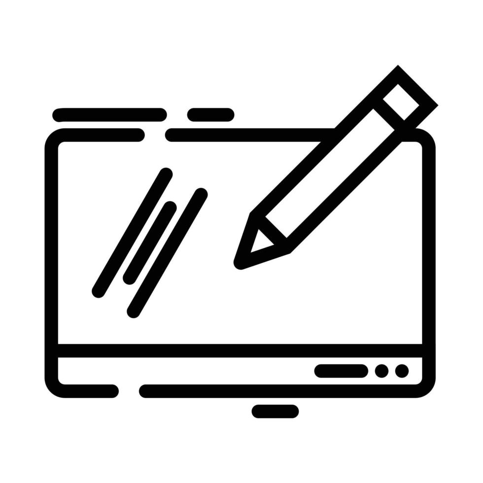 Drawing Tablet Icon vector