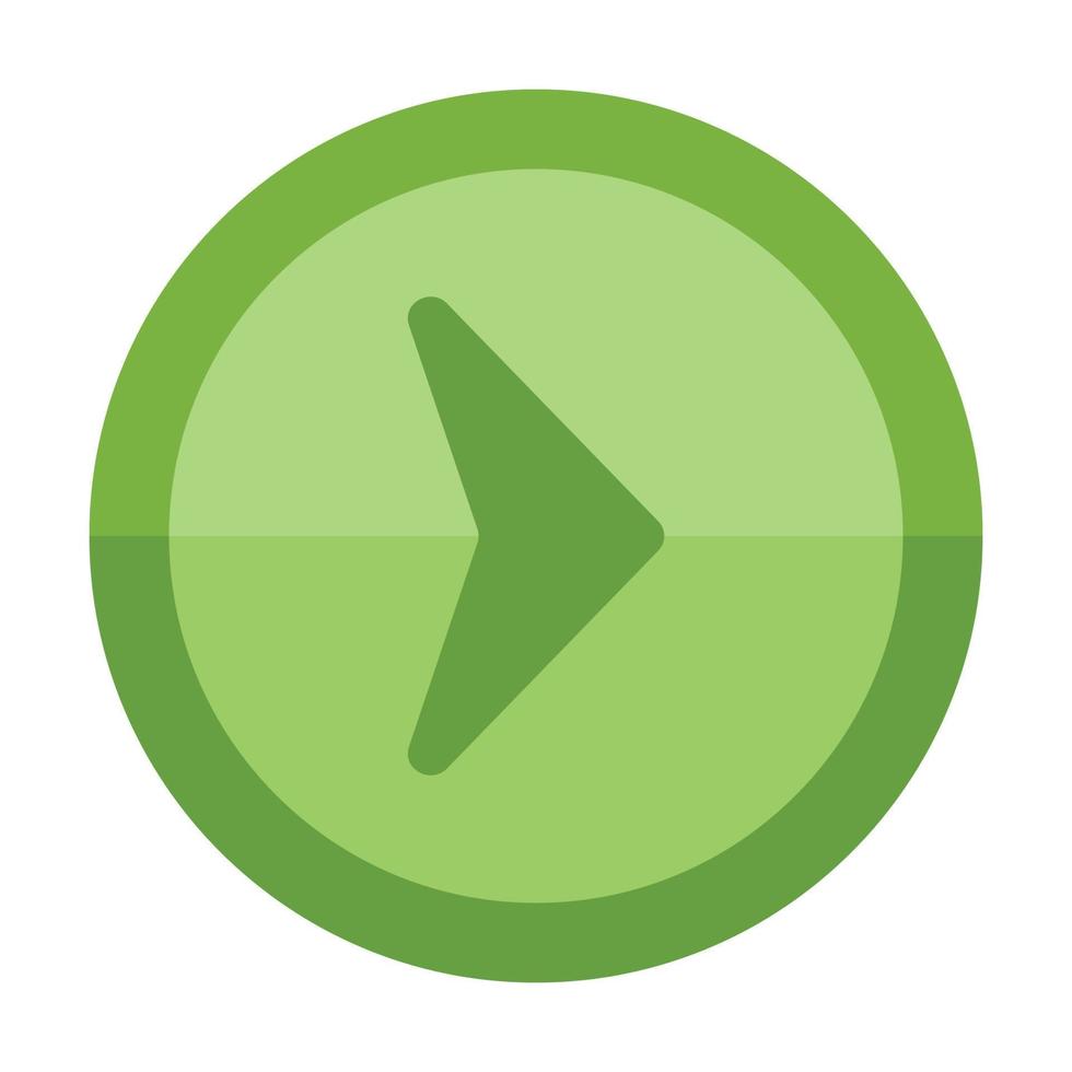 Green Arrow Right Icon vector