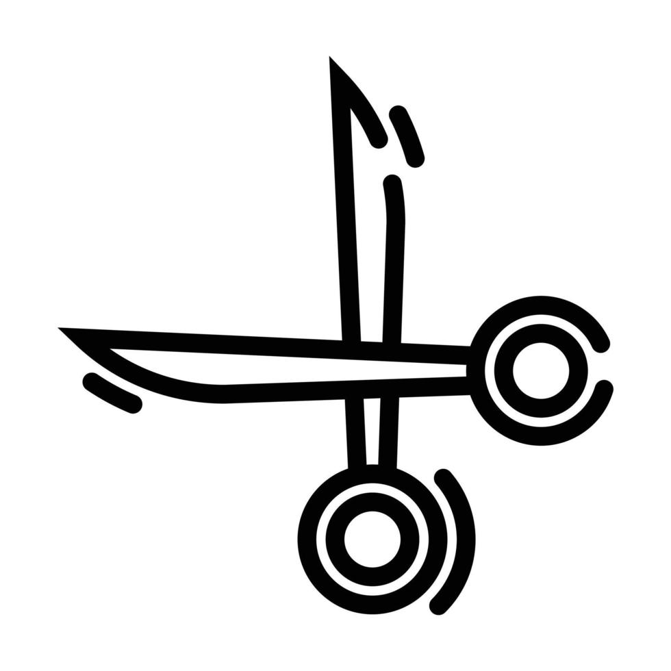 icono de herramienta de tijera vector