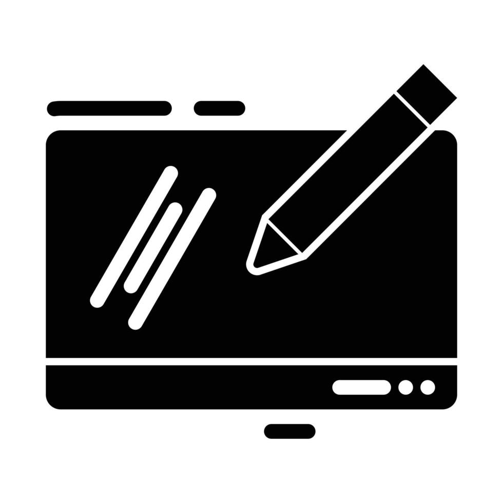 Drawing Tablet Icon vector