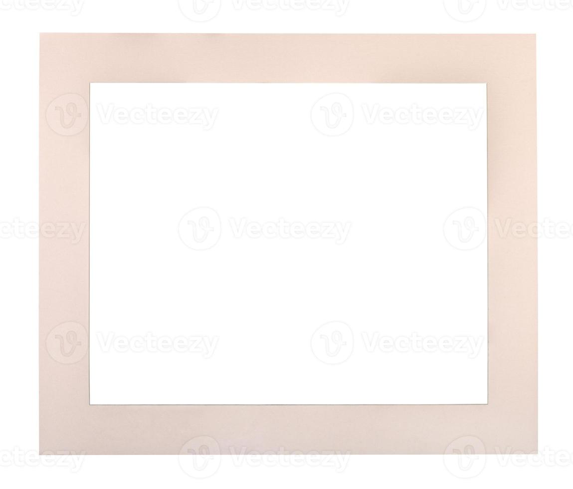 flat cream colored passe-partout for picture frame photo