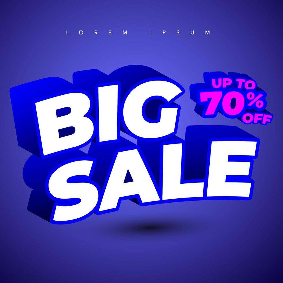 Sale Banner bold, elegant template style vector