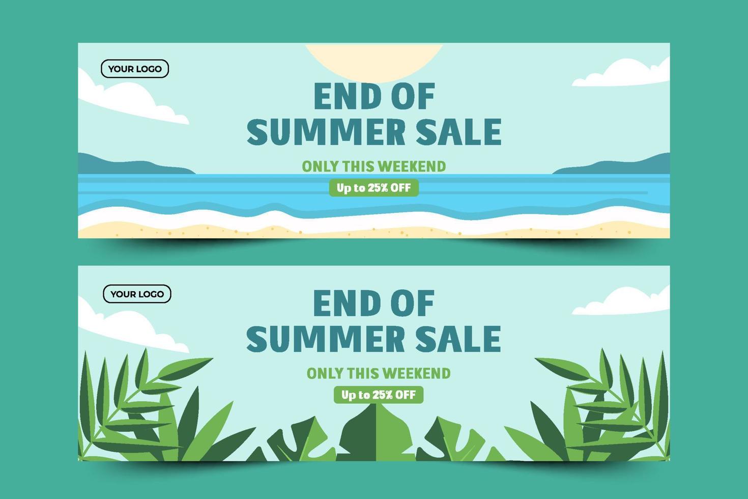 Summer Graphic template Editable Simple and Elegant Design vector