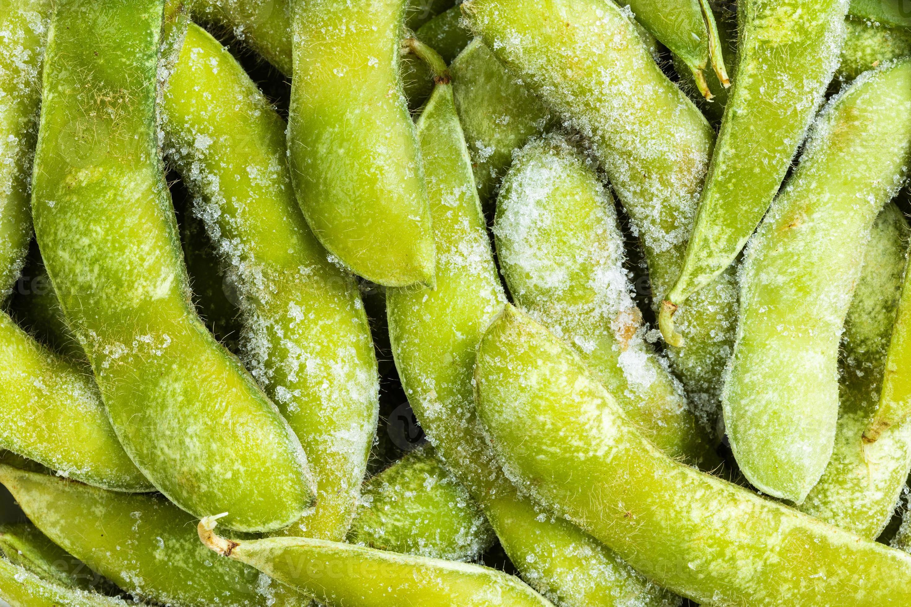 many frozen Edamame pods close up 11392770 Stock Photo at Vecteezy