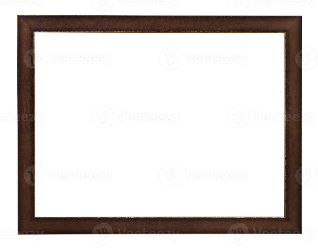modern flat brown painted wooden picture frame photo