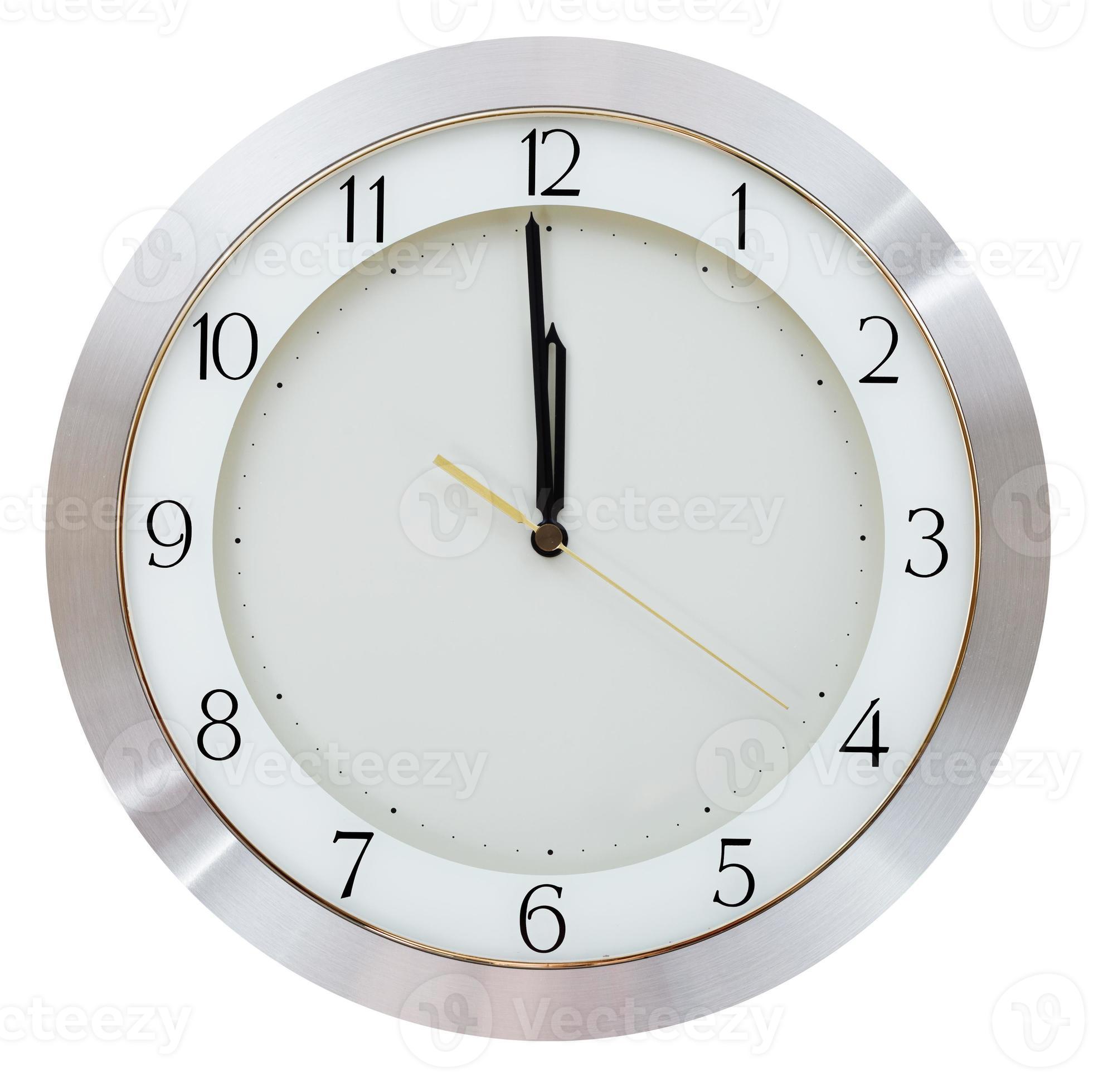 one minute to twelve o clock 11393028 Stock Photo at Vecteezy