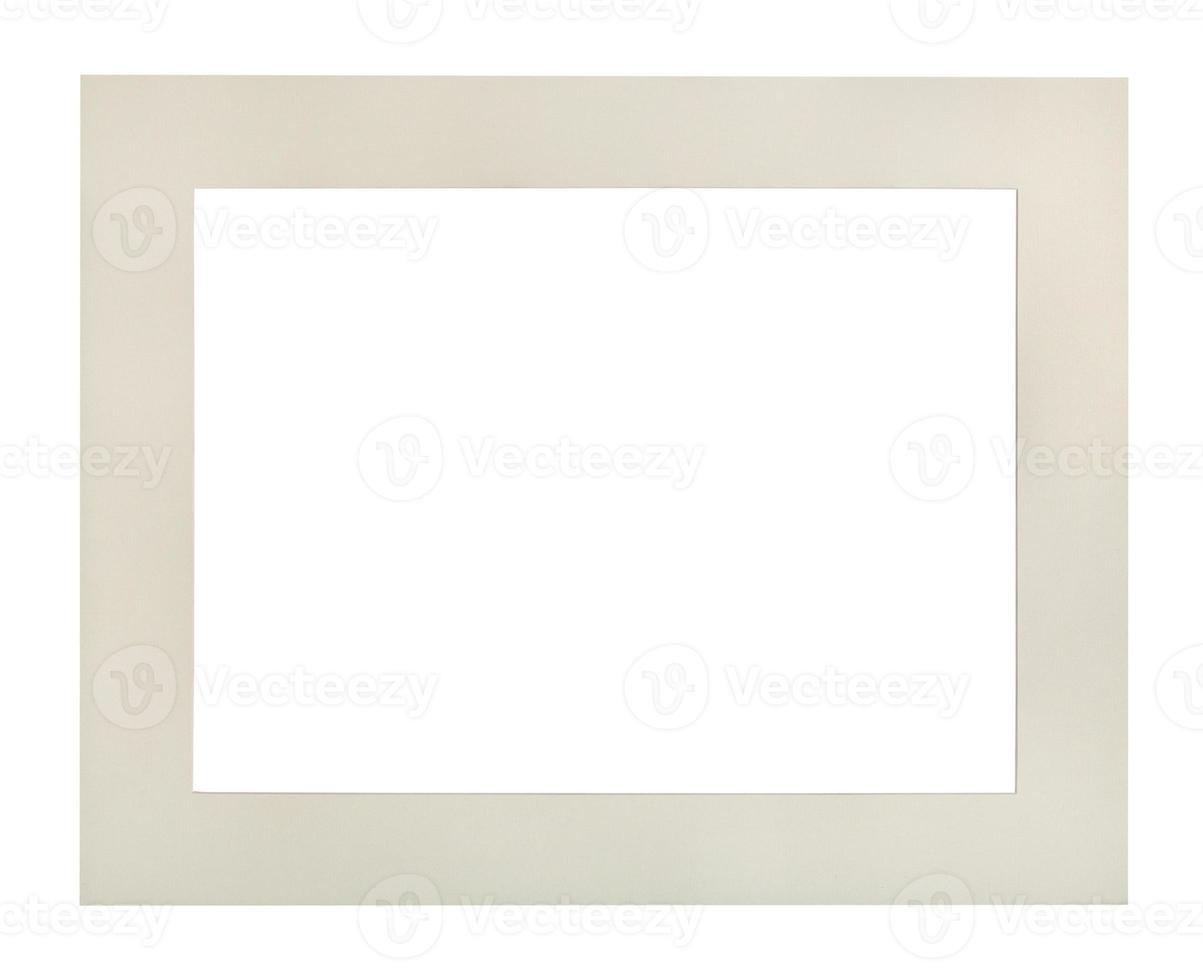 wide flat white passe-partout for picture frame photo