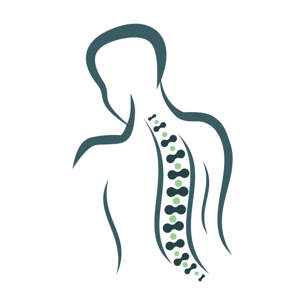 Spine care logo. vector