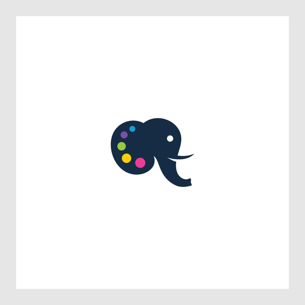 elephant logo vector icon illustration