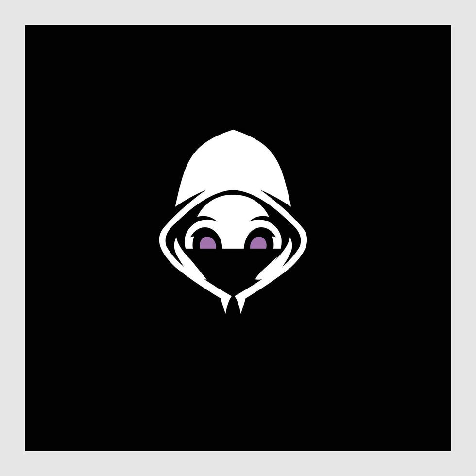 anonymous gamer mascot hacker skull boy vector