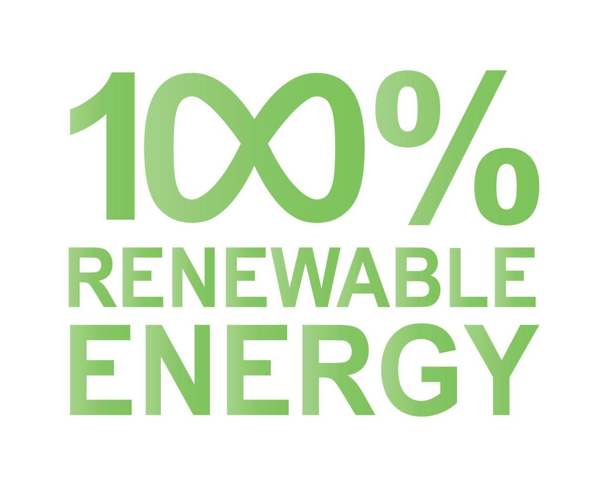 Renewable energy logo green vector