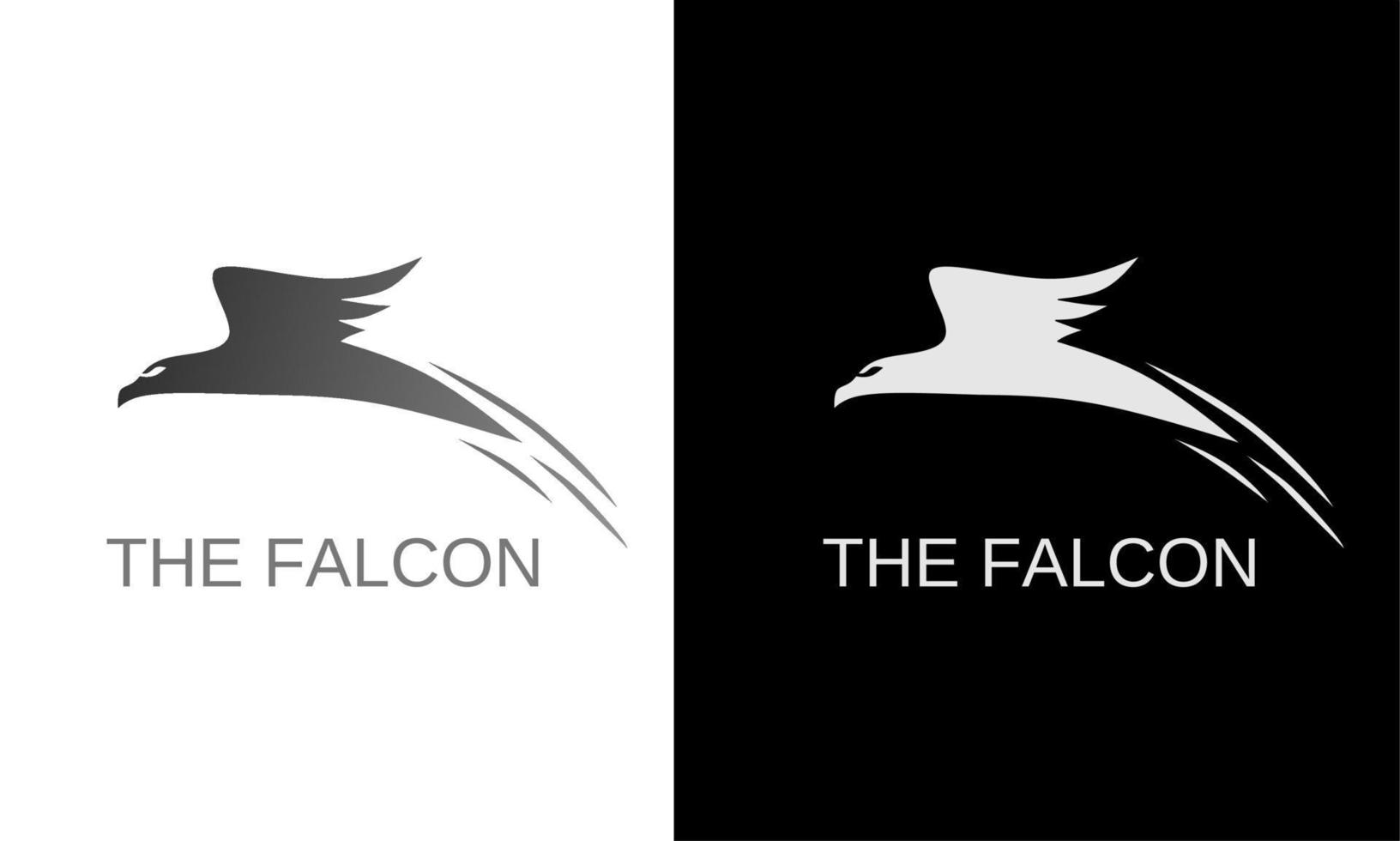 ilustración vectorial gráfico del logotipo de la plantilla halcón volador vector