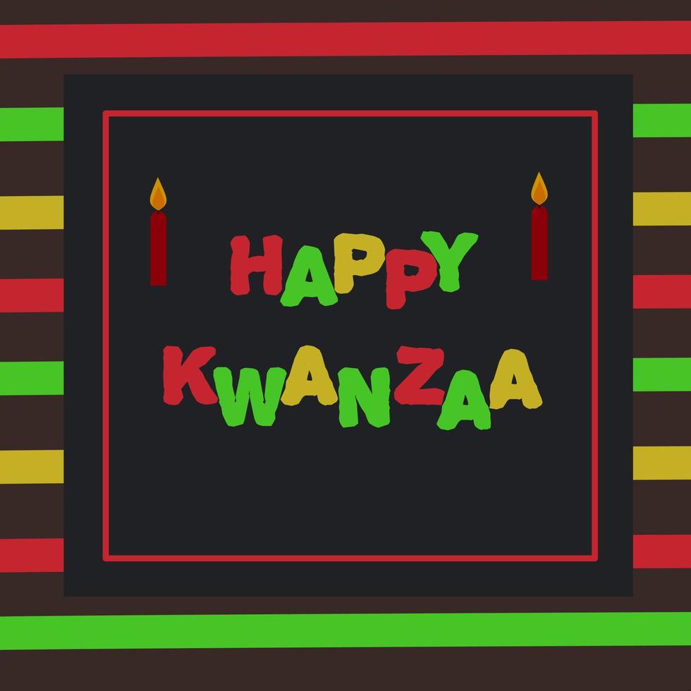 ilustración vectorial gráfico de feliz kwanzaa áfrica celebración tradicional vector