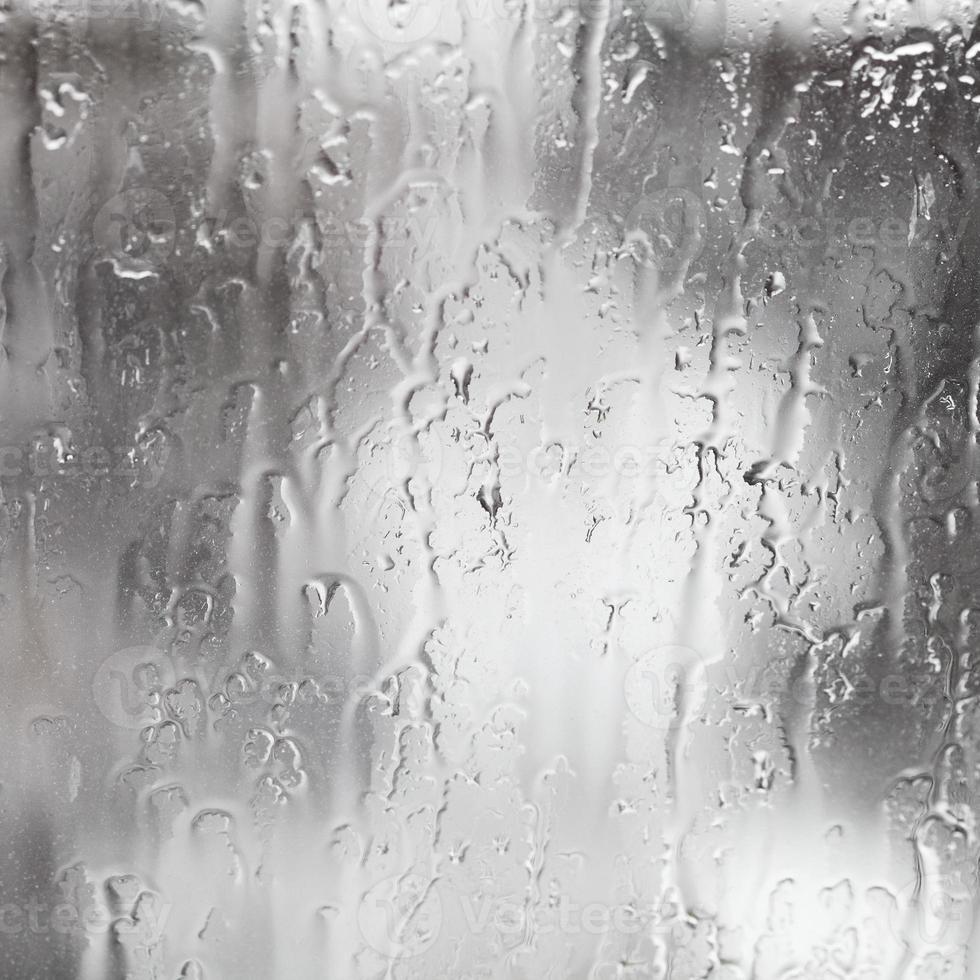 rain streams on window photo