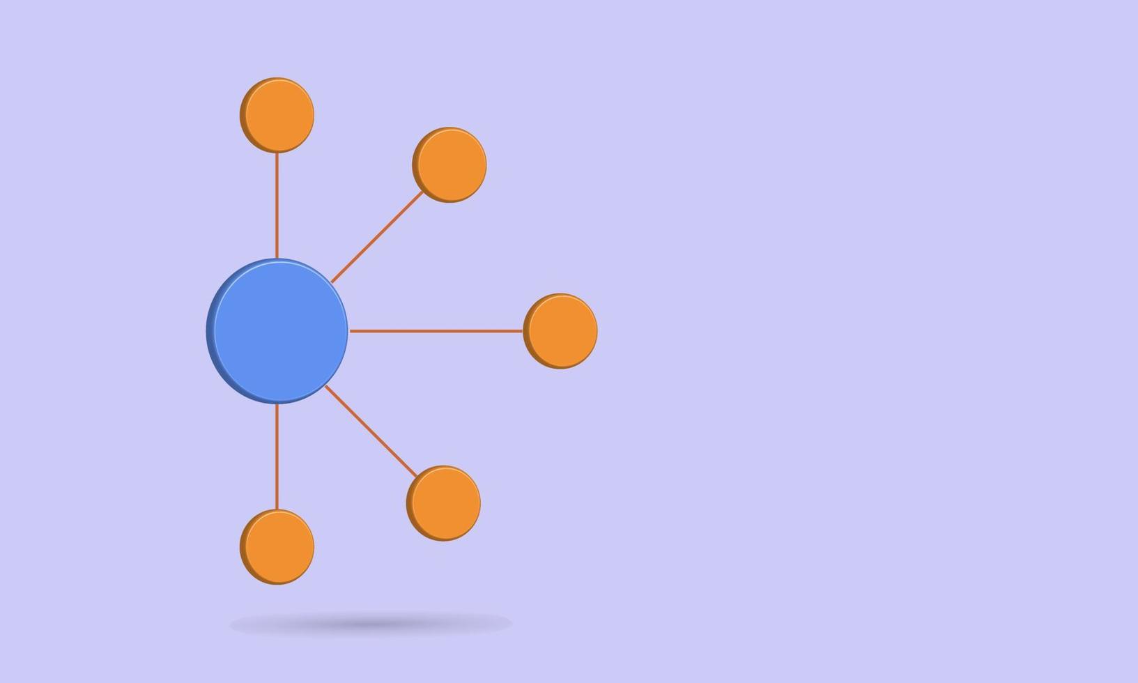 diagrama de flujo circular vector