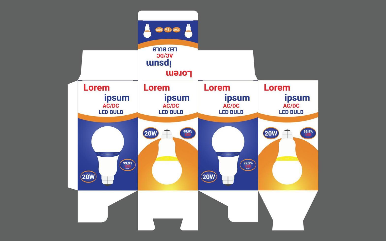 Box, Packaging Template for medicine vector