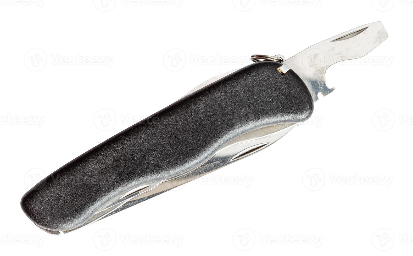 pocket knife with bottle opener and screwdriver photo