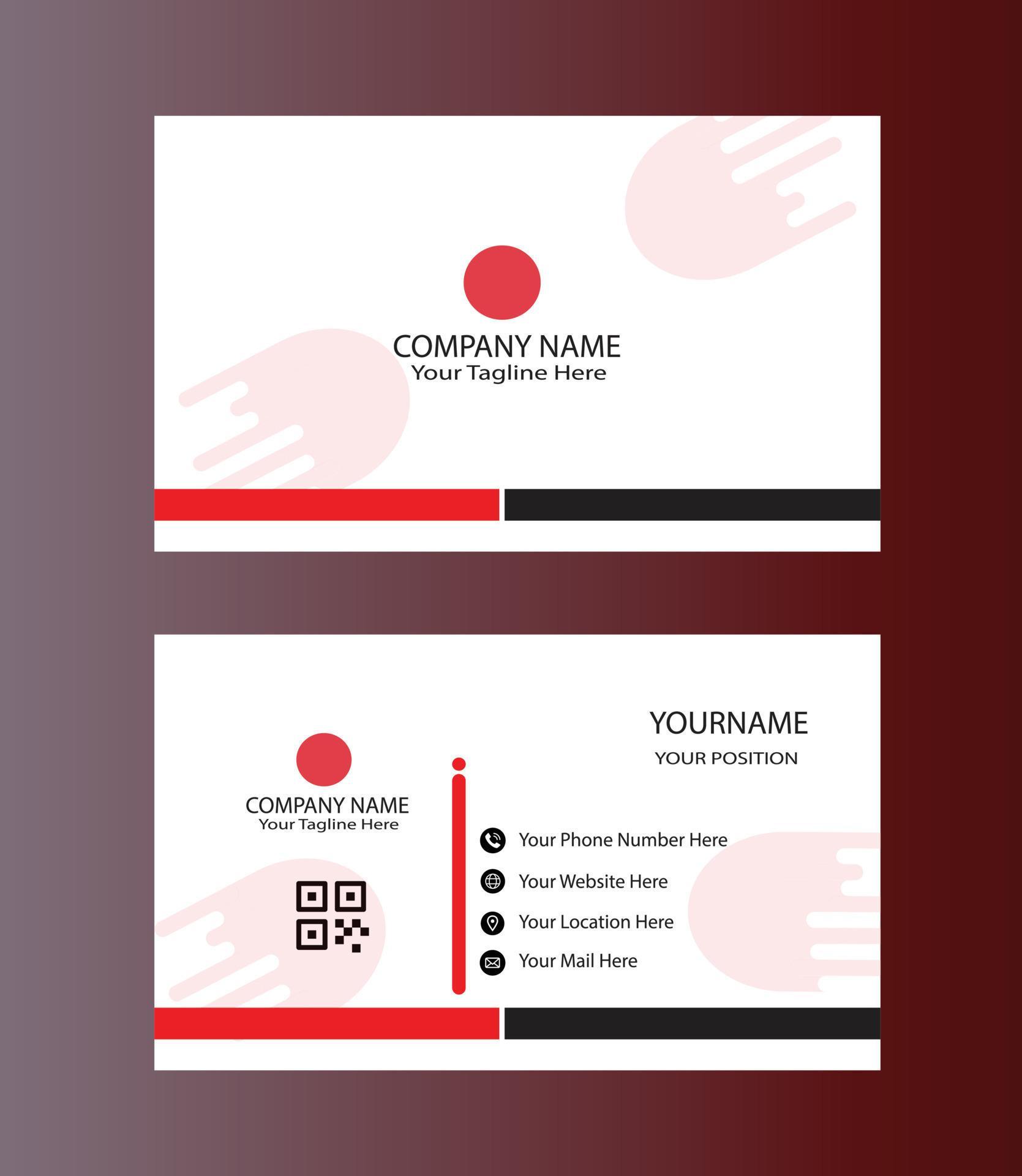Creative and modern Business card template design, illustration