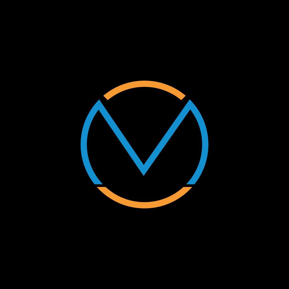 Circulary m logo design creative M logo vector