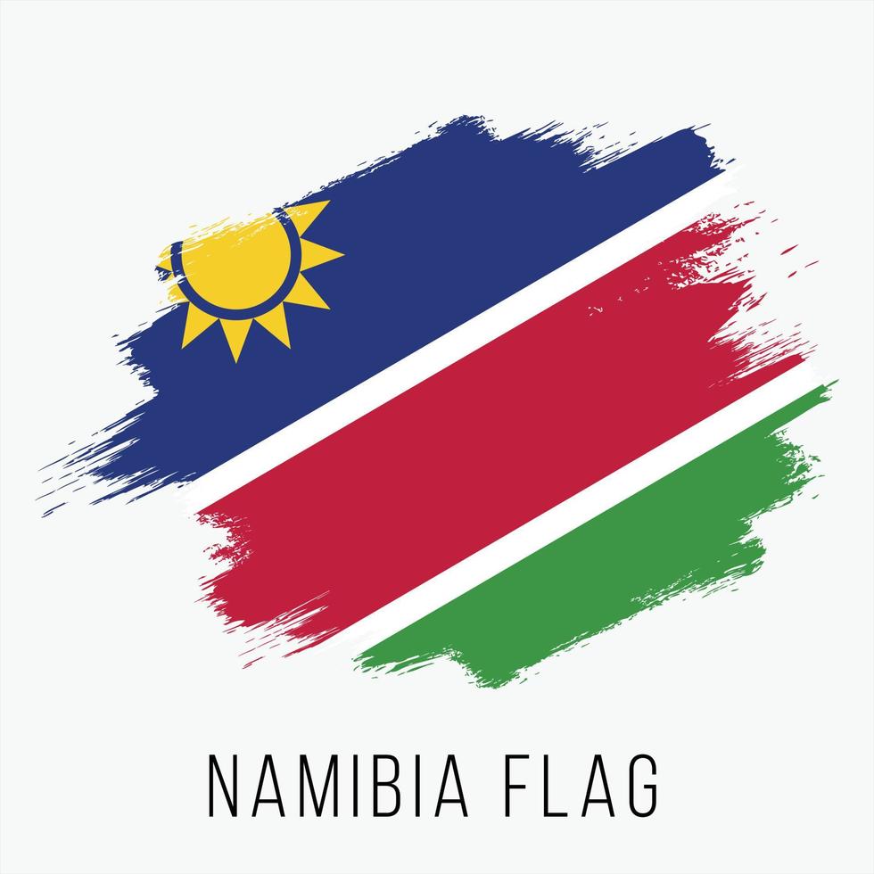 Grunge Namibia Vector Flag