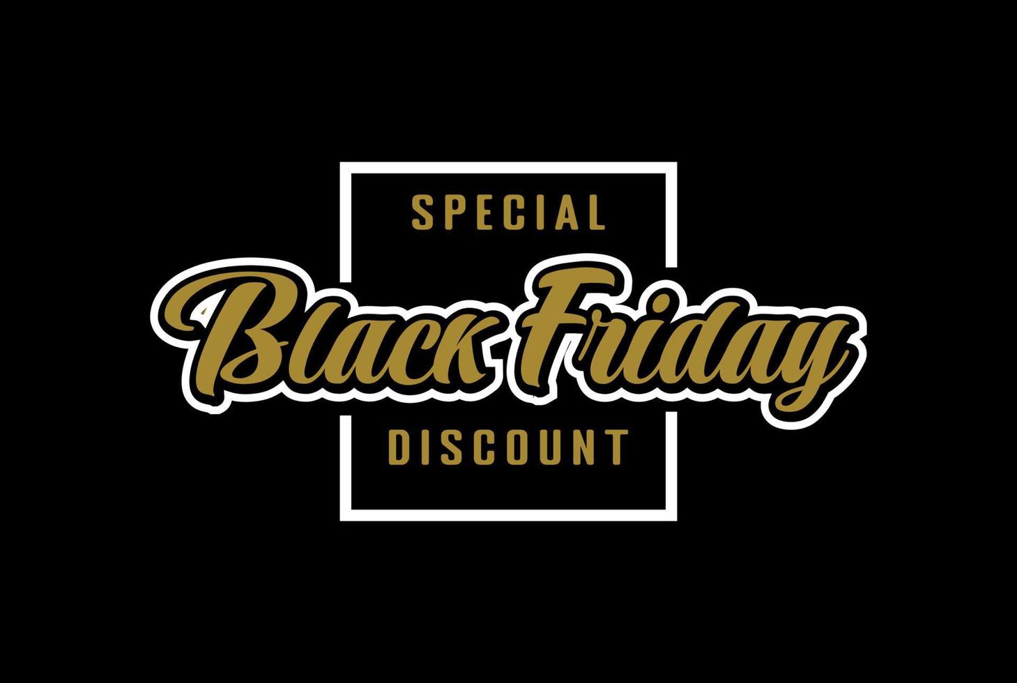 Black Friday Discount Sale Promo Sticker Label Logo Design Vector