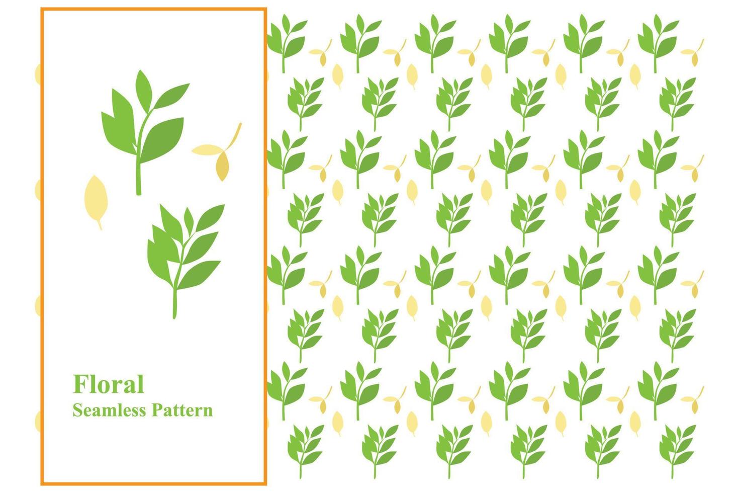 Floral Pattern Green Abstract Printable vector